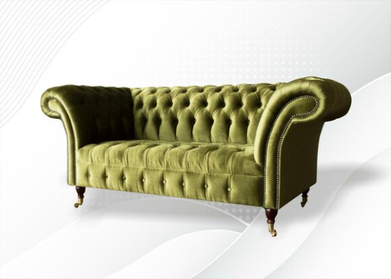 Sofa Zweisitzer 2 Sitzer Klassische Polster Neu Couchen Chesterfield Couch Neu