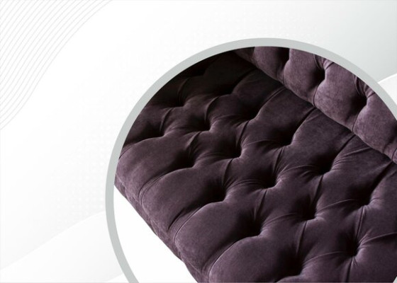 Chesterfield Sofa Couch Polster Sofas Klassischer 2 Sitz Sitz Samt Zweisitzer