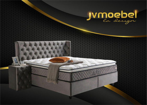 Bettgestell Stoff Möbel Luxus Modern Betten Bett Textil Schlafzimmer Design