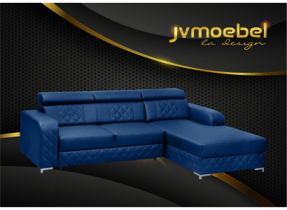 Ecksofa Lform Leder Moderne Möbel Design Wohnlandschaft Couch Samt Stoff Textil