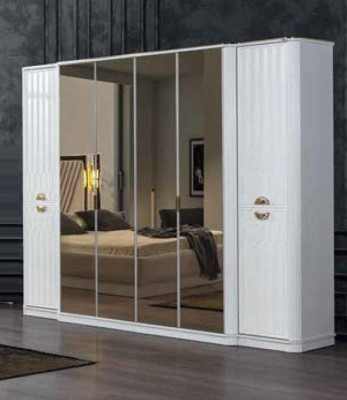 Kleiderschrank Spiegel Holzmöbel Schränke Italien für Schlafzimmer