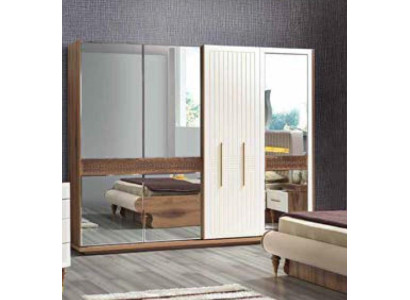 Kleiderschrank Schrank Luxus Holz Schränke Möbel Design Schlafzimmer