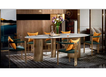 Esstisch 6 Stühle Modern Design Möbel Luxus Esszimmer Tisch Stuhl