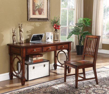 Schreibtisch 2tlg. Set Büro Einrichtung Tisch Holz Design Möbel Schrank Computer