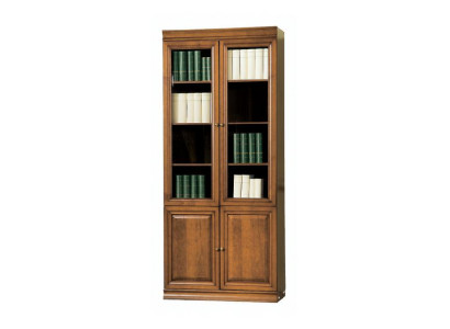 Klassische Schrank Bücherschrank Bücherregal Vitrine Vitrinenschrank Glasschrank