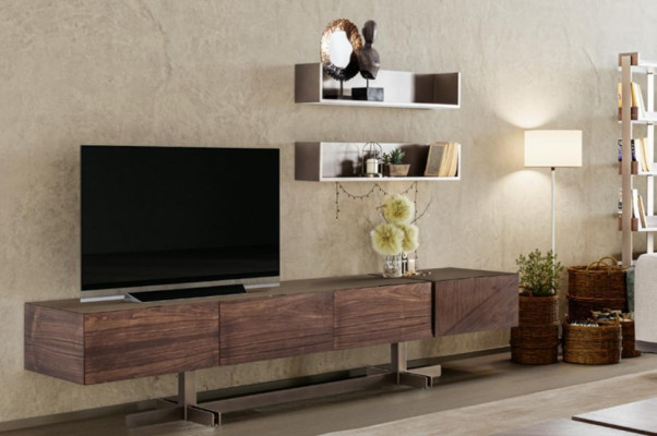 Moderner, eleganter TV-Schrank aus hochwertigem und strapazierfähigem Holz