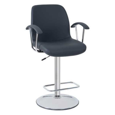 Modern Grau Stuhl Designer Barhocker Metall stilvoll Luxus Möbel Hocker