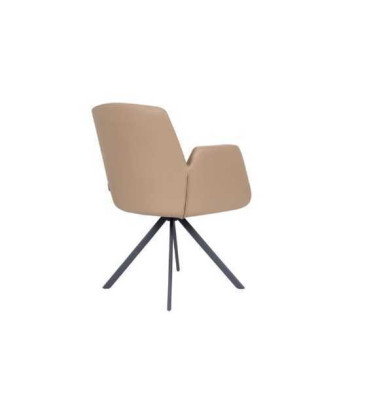 Stuhl Polsterung Kunstleder Bürostühle Modern Computer Stühle Möbel Beige Neu