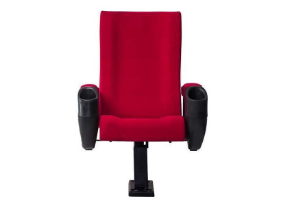 Modern Sessel Sessel Sofa 1 Sitzer für Theater Kino Design Luxus Rot Textil