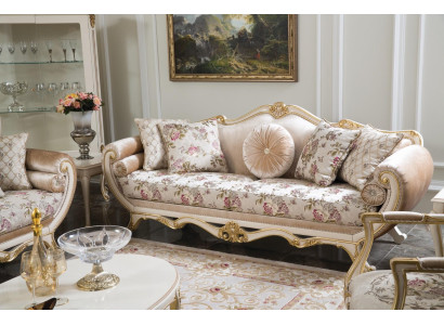 Sofa 3 Sitzer Sofas Luxus Dreisitzer Polster Design Wohnzimmer Klassisches Möbel