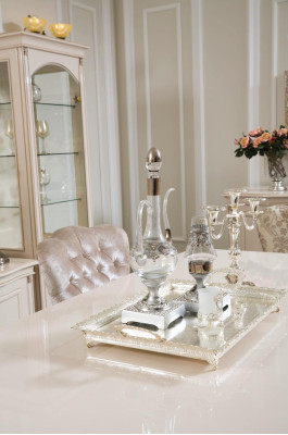 Vitrine Glasschrank Holz Schränke Wohnzimmer Vitrinen Italienische Luxus