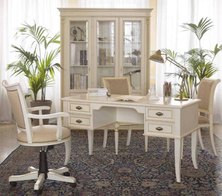 Schreibtisch Büro Tisch Klassischer Designer Office Tische Barock Rokoko Neu