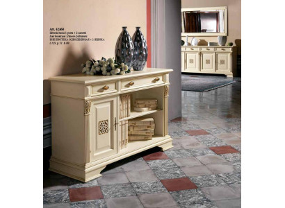 Italienische Design Möbel Antik - Holz Bar Anrichte Schrank Kommode