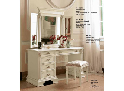 Schminktisch Spiegel Hocker Komplett Kommode Set Schlafzimmer Neu 3tlg.