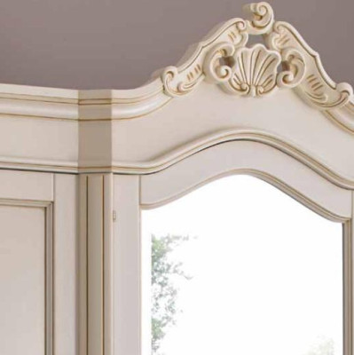 Kleiderschrank Schrank Schlafzimmer Garderobe Massivholz Barock Italienische Möbel neu