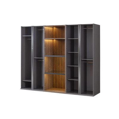 Schlafzimmer Set Bett Kleiderschränke Schrank Betten 2x Nachttische 4tlg.