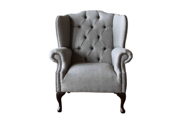 Luxus Polster Klassische Chesterfield Sessel Ohrensessel Einsitzer Neu