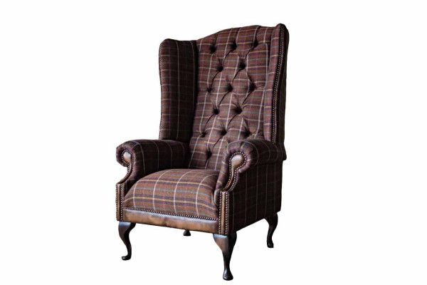 Chesterfield Design Sofa Sessel Couch Polster Ohrensessel 1 Sitzer Neu