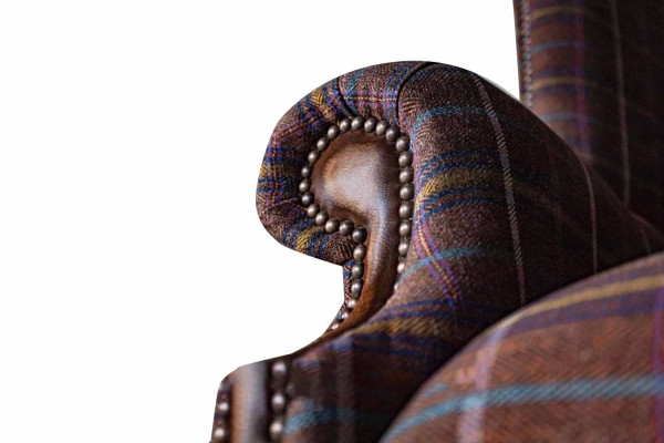 Chesterfield Design Sofa Sessel Couch Polster Ohrensessel 1 Sitzer Neu