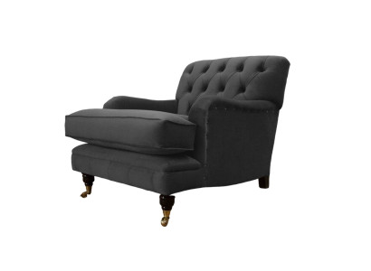 Chesterfield Sessel Couch Polster 1 Sitzer Design Couchen Textil Neu