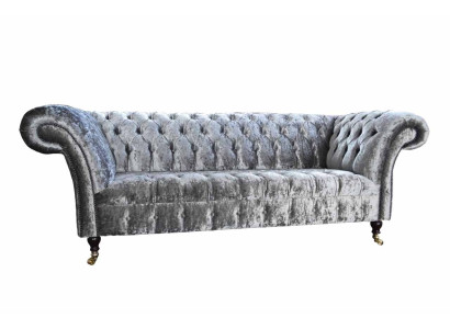 Design Chesterfield Sofa 3 Sitzer Couch Polster Sofas Wohnzimmer Big XXL
