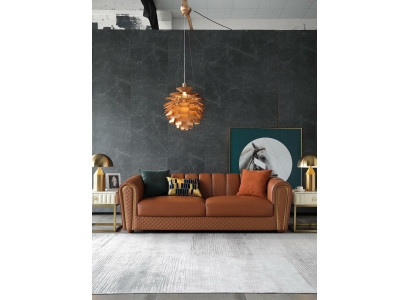 Sofa 3 Sitzer Leder Sofas Couch Polster Luxus Möbel Moderner Dreisitzer
