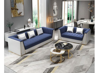 Designer Sofagarnitur Luxus Sofa Couch Polser Set Garnitur 3 2 Sitzer 2 tlg. Set