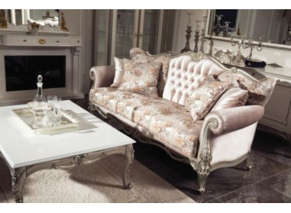 Rosa Couchen Polster Sofa Sofas 3 Sitz Dreisitzer Stoffsofa Barock Rokoko