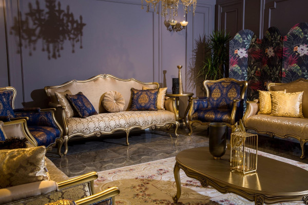 Sofagarnitur 3+3+1 Sitzer Couchtisch Garnitur Sofa Sessel Set 4tlg