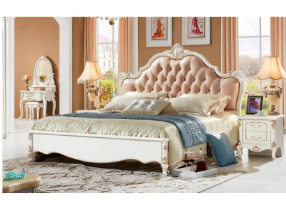 Königliches Chesterfield Bett Schlafzimmer Möbel Betten 180x200 Leder