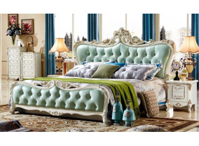 Chesterfield Schlafzimmer Bett Design Betten 180x200 Möbel Grün Hotel