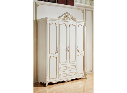 Kleiderschrank Weiß Elegantes Schlafzimmer Design Klassische Möbel Luxus