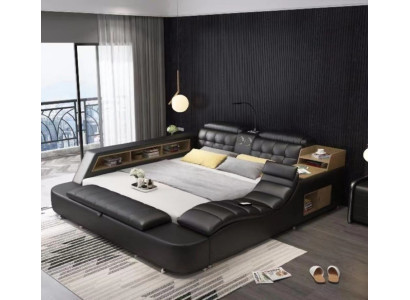 Doppelbett Schlafzimmer Polsterbett 180x200cm Multifunktion Bett Betten