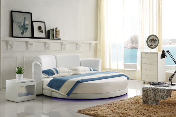 Bett Rund Betten Doppel Luxus Schlafzimmer Möbel Rundes Hotel Gestell