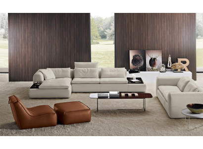 Design Sofa L Form Polster Couch Wohnzimmer Ecksofa Leder Luxus Möbel