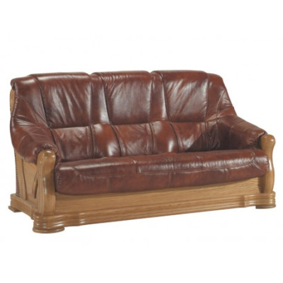 Robuste Leder Sofagarnitur 3+2 Sitzer Moderne Wohnzimmer Couchen