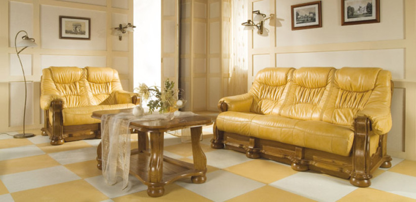 Sofagarnitur 3+1 Sitzer Klassischer Wohnlandschaft Sofas Couchen Polster