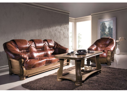 Sofagarnitur 3+1 Sitzer Klassische Garnituren Leder Sofas Couchen Polster