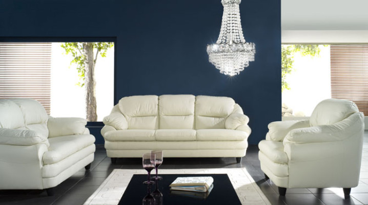 Kino Couch Dreisitzer Couch 3 Sitzer Polster Sofa Leder Sofas Couchen