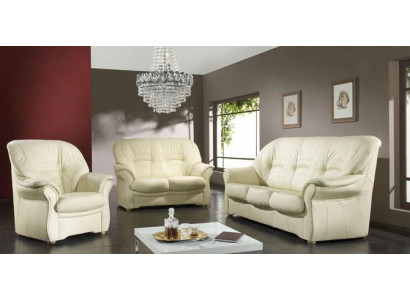 Sofas Couch Polster Garnitur Couchen Kunstleder Sofagarnitur 3+2+1