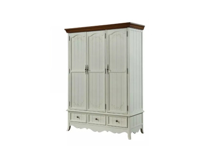Klassischer Kleiderschrank Holzschrank Landhaus Schlafzimmer Schränke Holz Möbel