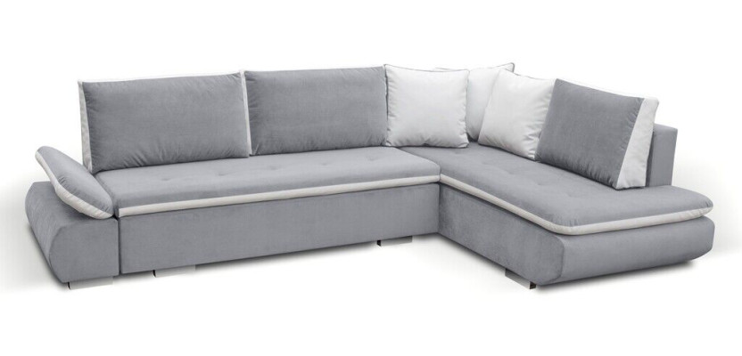 Schlafsofas Sofa Couch Eck Sofas Garnitur Polster Ecke Stoff Neu Wohnlandschaft