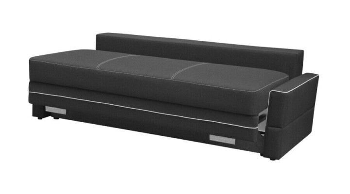 Schlafsofa Klappcouch 3-Sitzer Schlaffunktion + Bettkasten Couch Sofa Klappsofa