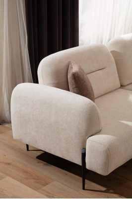 Weiße Wohnzimmer Designer Garnitur 3 Sitzer Polster Sessel 2tlg Set Neu