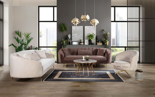Moderner Sessel Fernseh Design Polster Sofa Couch Couchen Sofas Textil Möbel