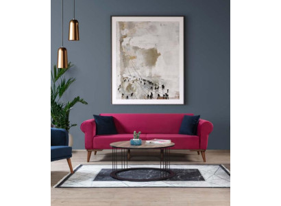 Designer Sofa 3 Sitzer Big Couch Dreisitzer Textil Polster Möbel