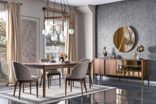 Sideboard Spiegel Kommode Schrank Designer Luxus Schränke Kommoden Modern 2tlg