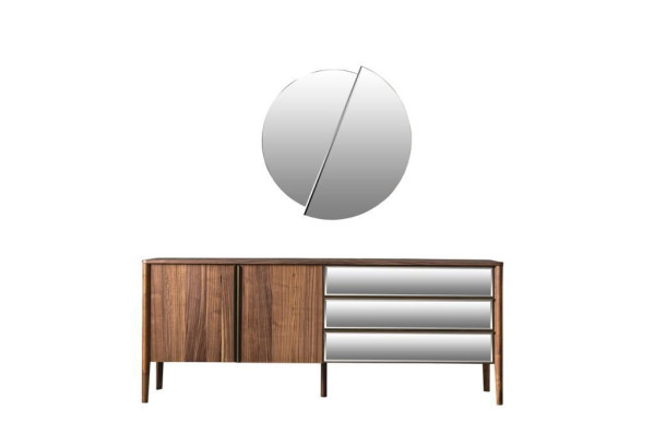 Sideboard Spiegel Kommode Schrank Designer Luxus Schränke Kommoden Modern 2tlg