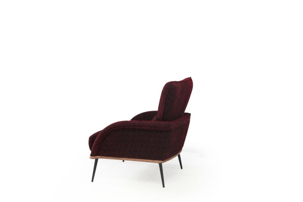 Sessel Einsitzer 1 Sitz Stoff Moderner Stuhl Wohnzimmer Möbel Textil Clubsessel