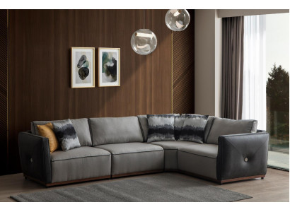 Wohnzimmer Ecksofa Sofas L-Form Sofa Ecke Stoffsofa Luxus Stoff Eckgarnitur Neu